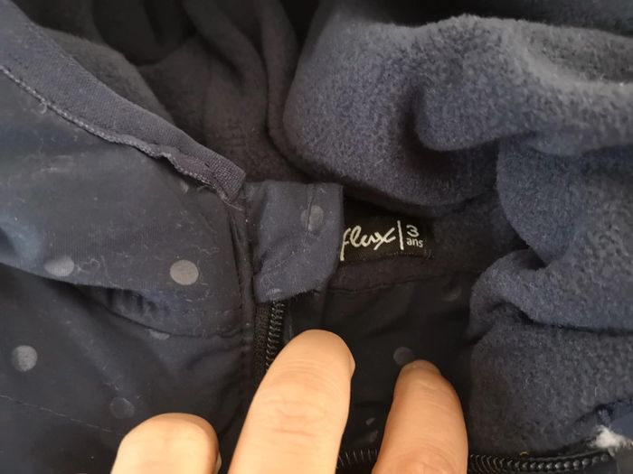 Manteau influx 3 ans bleu marine neuf - photo numéro 2