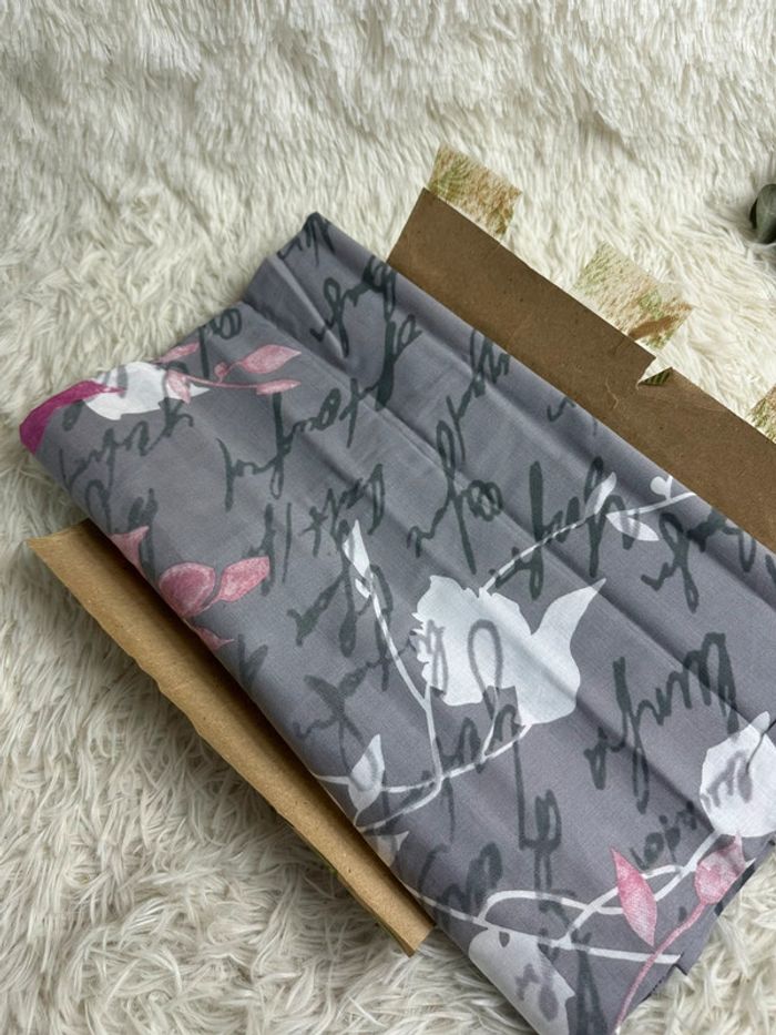 Taie de traversin blancheporte grise et rose taille 85x185 cm