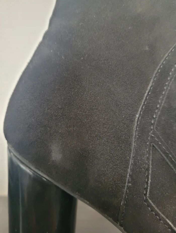 Boots kookaï noires effet daim talon - photo numéro 6
