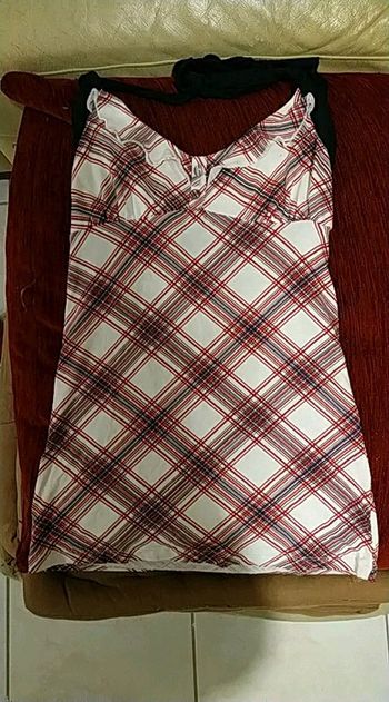 T short débardeur à carreaux 34/36 La halle