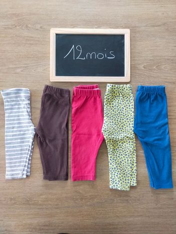 Leggings fille taille 12mois