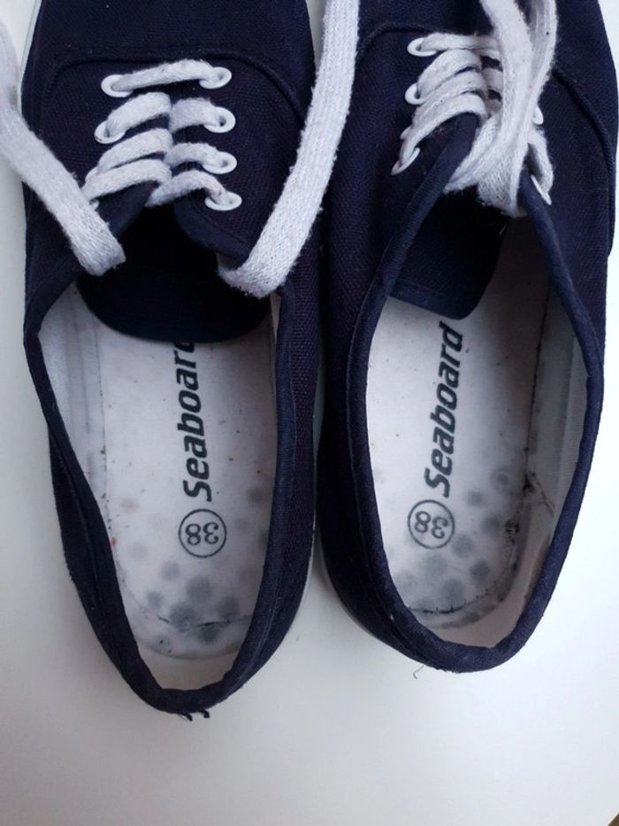 Tennis en toile bleu marine seabord 38 - photo numéro 7