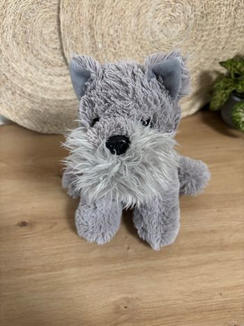 Doudou chien gris gipsy 30 cm