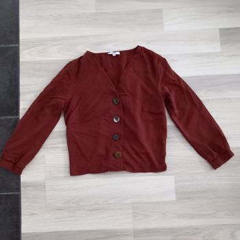 Gilet femme marron La Halle taille 38