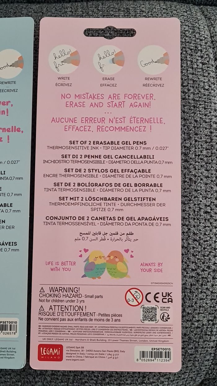 Legami Saint Valentin 2026 Oiseaux Inséparables Amoureux + Pâques 2025 Lapin Poussin = 2 Sets Neufs - photo numéro 7