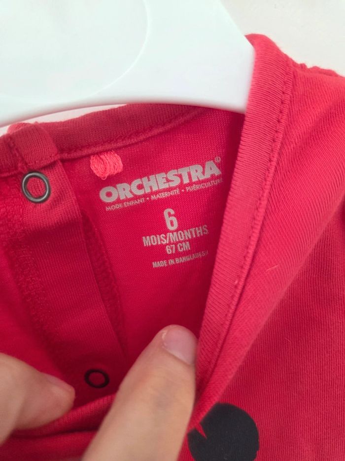 Pyjama 6m orchestra rouge - photo numéro 4