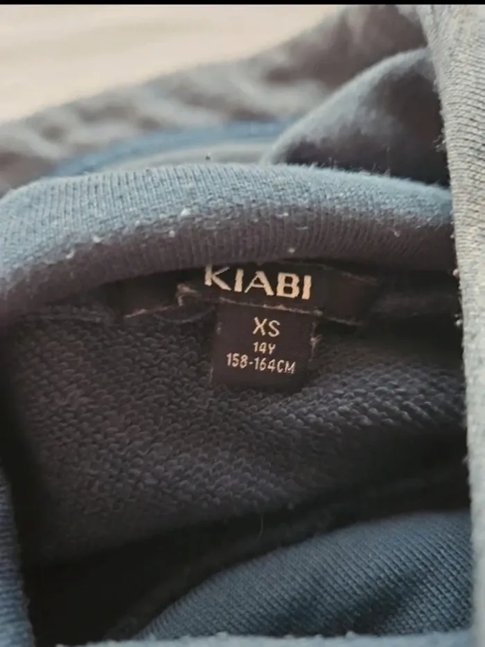 Sweat à capuche KIABI garçon 14 ans - bleu imprimé - photo numéro 4