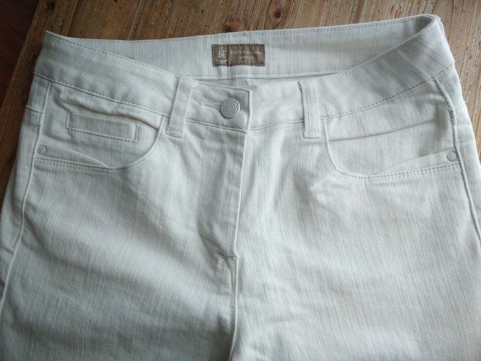 Pantalon blanc femme T38 - photo numéro 3