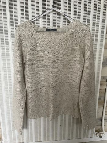 Pull laine à sequin