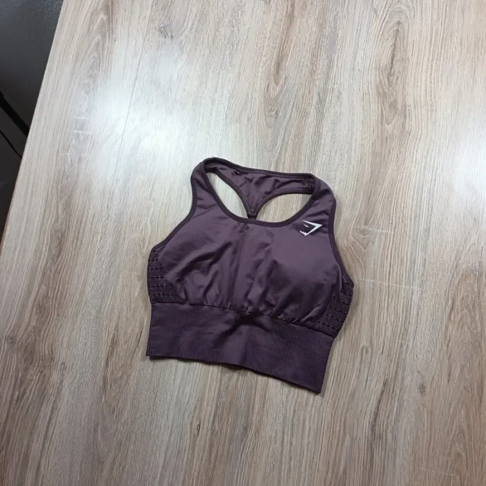 Brassière gymshark femme L violet bordeaux - photo numéro 2