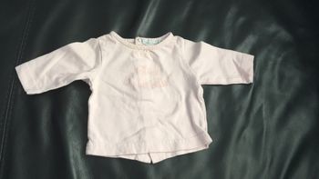 T-shirt à manches longues Fille 1 mois