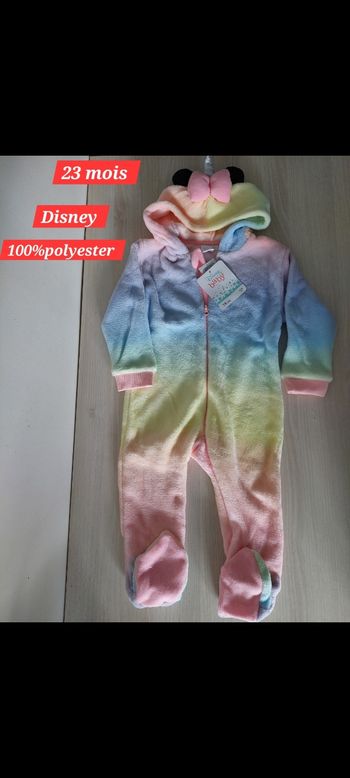 Grenouillère avec nœuds, oreilles et corne fille 23 mois 