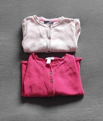 Lot 2 gilets fille