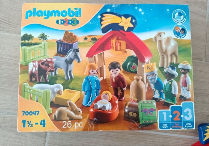 Crèche playmobil 1 2 3  noel