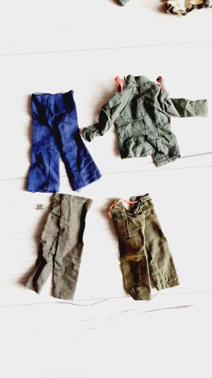 Vêtements vintage pour poupée figurine Action Joe, big jim ex GI Joe en lot ou à l'unité - photo numéro 7