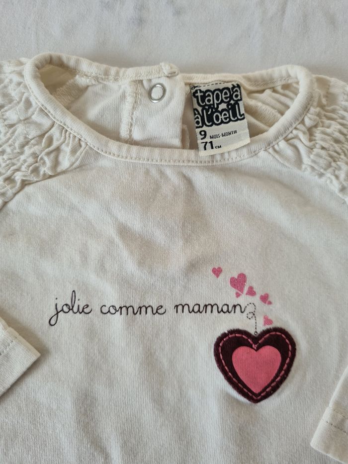 Haut manches longues tape à l'œil 9 mois - photo numéro 3