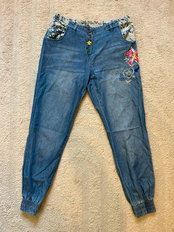 Jeans Desigual - taille 36 - photo numéro 5