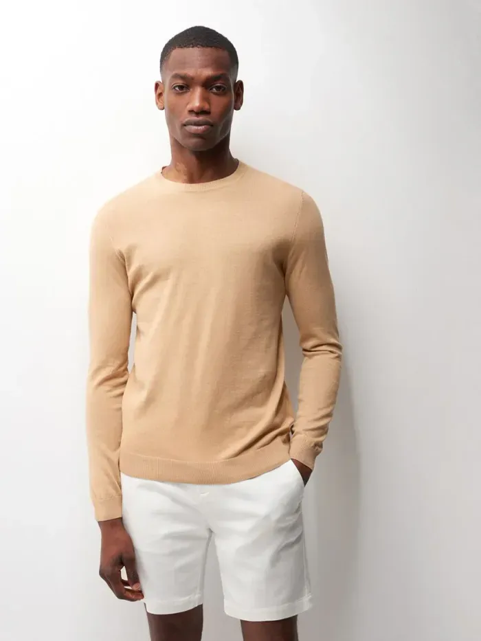 Pull Devred 1902 Beige Homme Taille S Neuf - photo numéro 1
