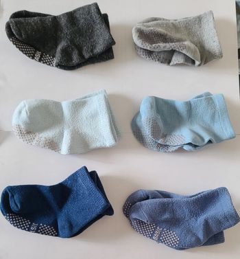 Lot de 6 paires de chaussettes antidérapantes
