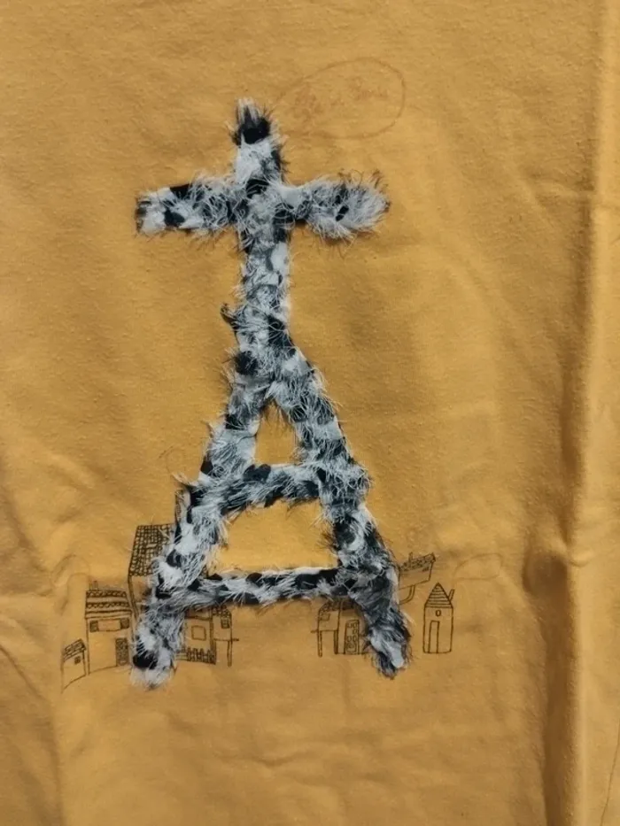 T-shirt manches longues moutarde - photo numéro 2