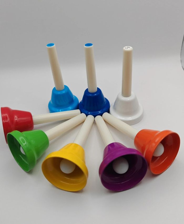 Lot de 8 cloches colorés - photo numéro 2
