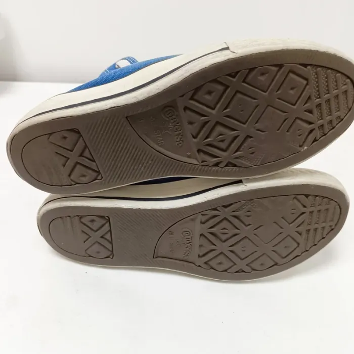 Converses bleu ciel old school bon état pointure 35 C050 - photo numéro 7