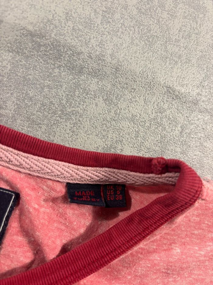 T-Shirt Superdry Rose et rouge Taille M - photo numéro 6