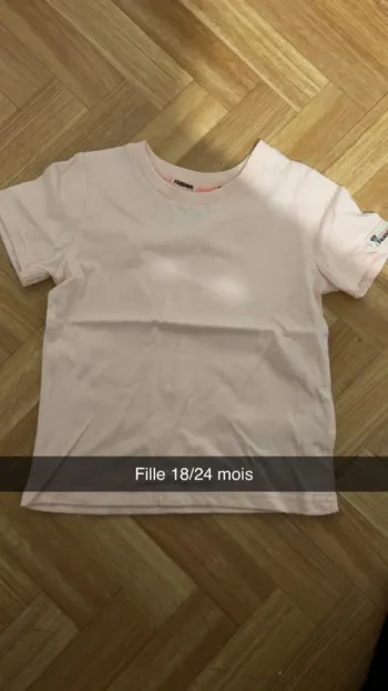 Tee shirt fille 18/24 mois
