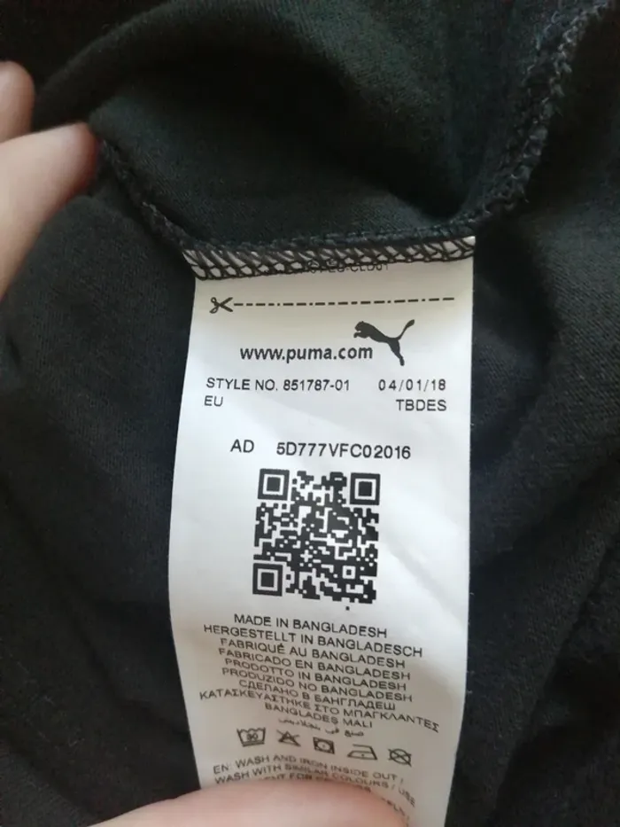 Tee-shirt noir de sport avec logo puma / puma / (L) - photo numéro 9