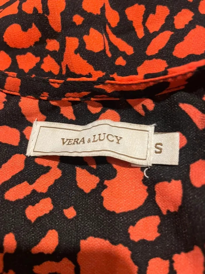 Blouse Vera & Lucy - Neuf - Imprimé léopard rouge/noir - Taille S 🐆 - photo numéro 6