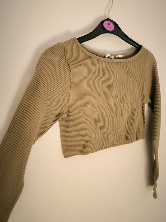 Haut court beige Pimkie taille S - photo numéro 2
