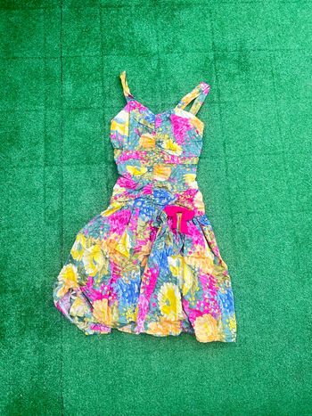 Robe fleurie Chantal Rosner taille S vintage France