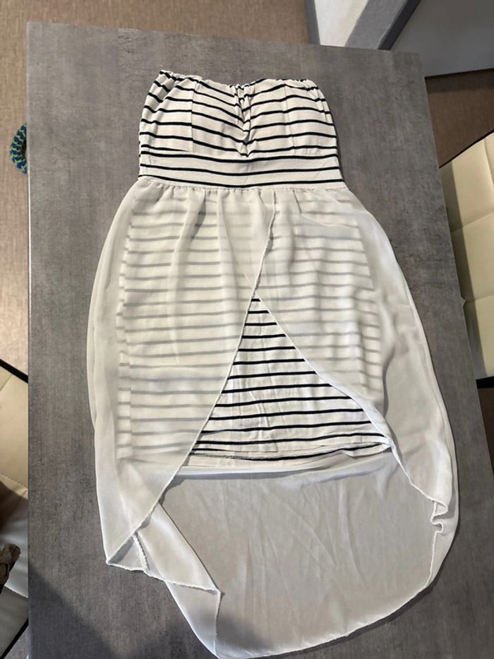 Robe bandeau blanche