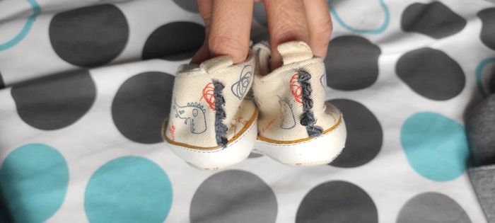 Basket chaussures bébé dinausaure - photo numéro 5
