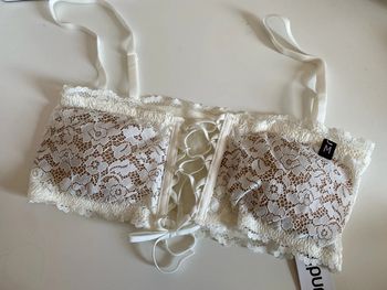 Soutien-gorge, brassière, bandeau, dentelle, Undiz , taille M Neuf