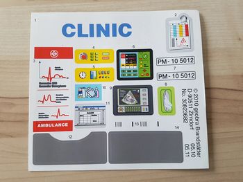 Planche autocollants neuve Playmobil 5012