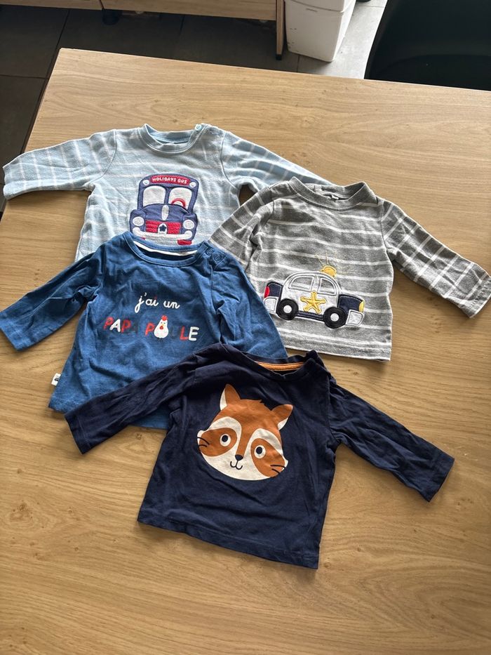 TEE shirts manches longues 3 mois
