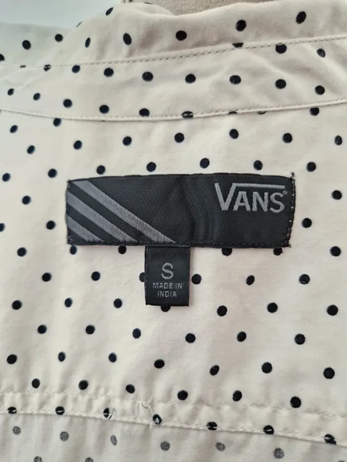 Chemisier plus court devant que derrière vans à pois taille S - photo numéro 5