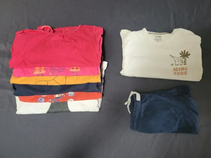 Lot de 6 hauts t-shirts à manches longues