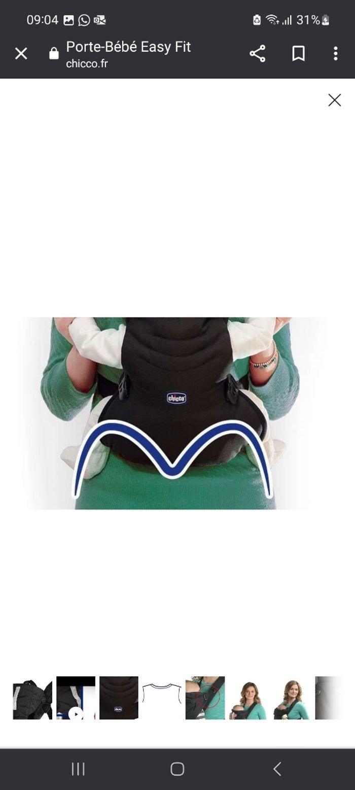 Vente porte-bébé Chicconeuf sans emballage - photo numéro 4