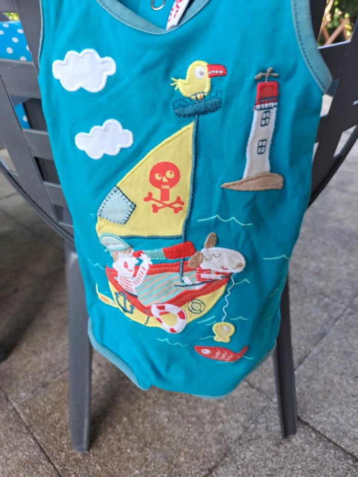 Combinaison maillot de bain sans manche débardeurs 18 mois dpam - photo numéro 4