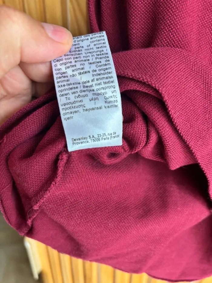Polo Lacoste bordeaux - photo numéro 4