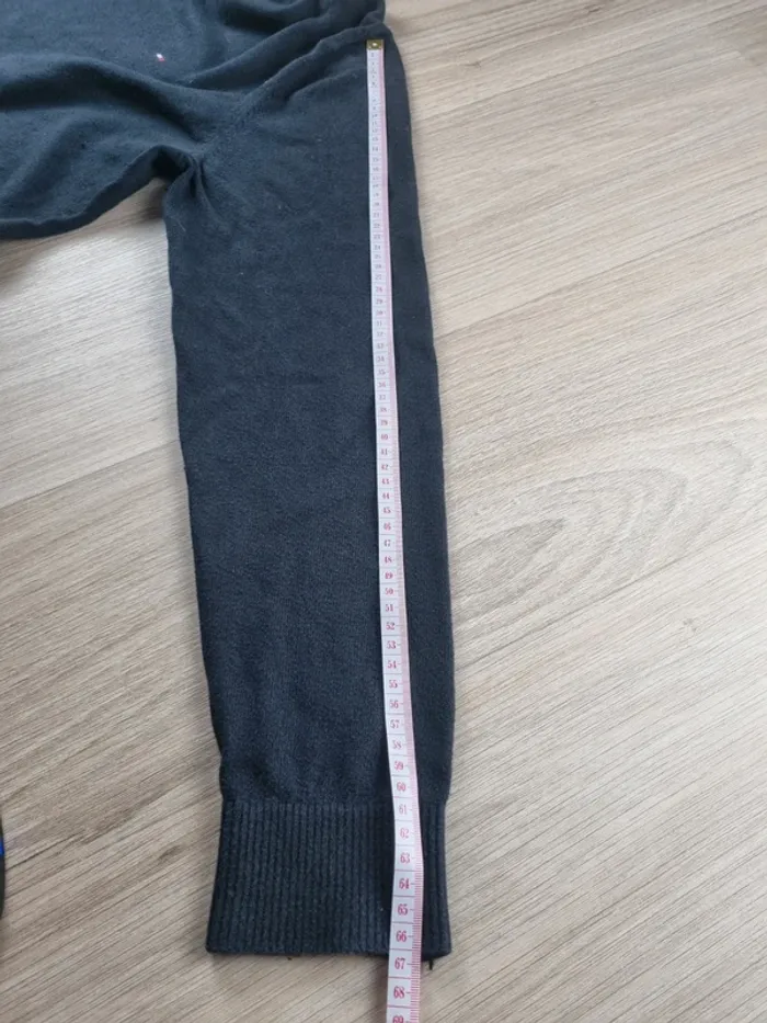 Pull col V bleue Tommy Hilfiger " Pima Cotton Cashmere " Taille L - photo numéro 6