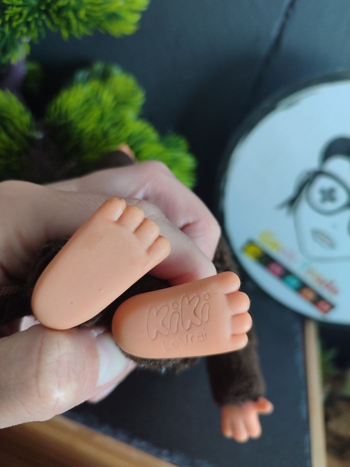 peluche kiki le vrai ajena singe marron yeux bleu ancien vintage sekiguchi 3563 - photo numéro 7