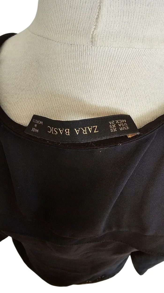 chemise Zara noir taille Xs - photo numéro 4