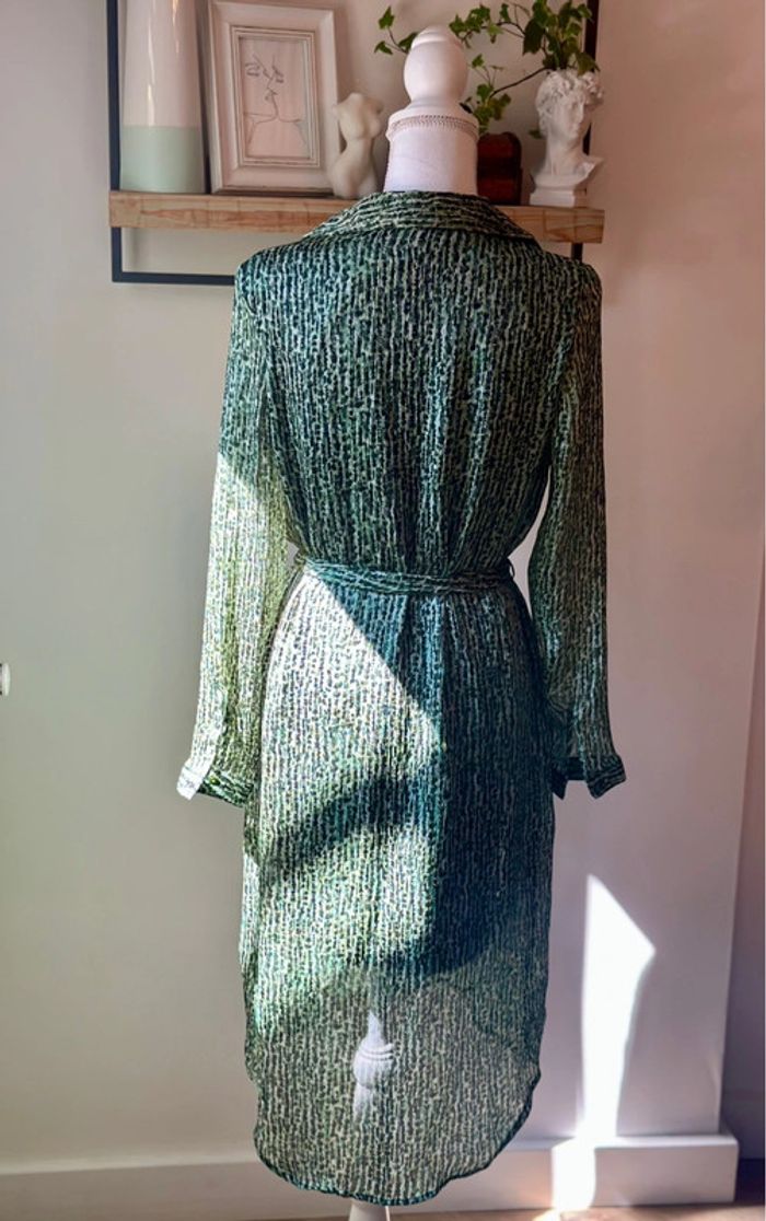 Robe midi imprimée vert taille 38 - Vero Moda - photo numéro 6