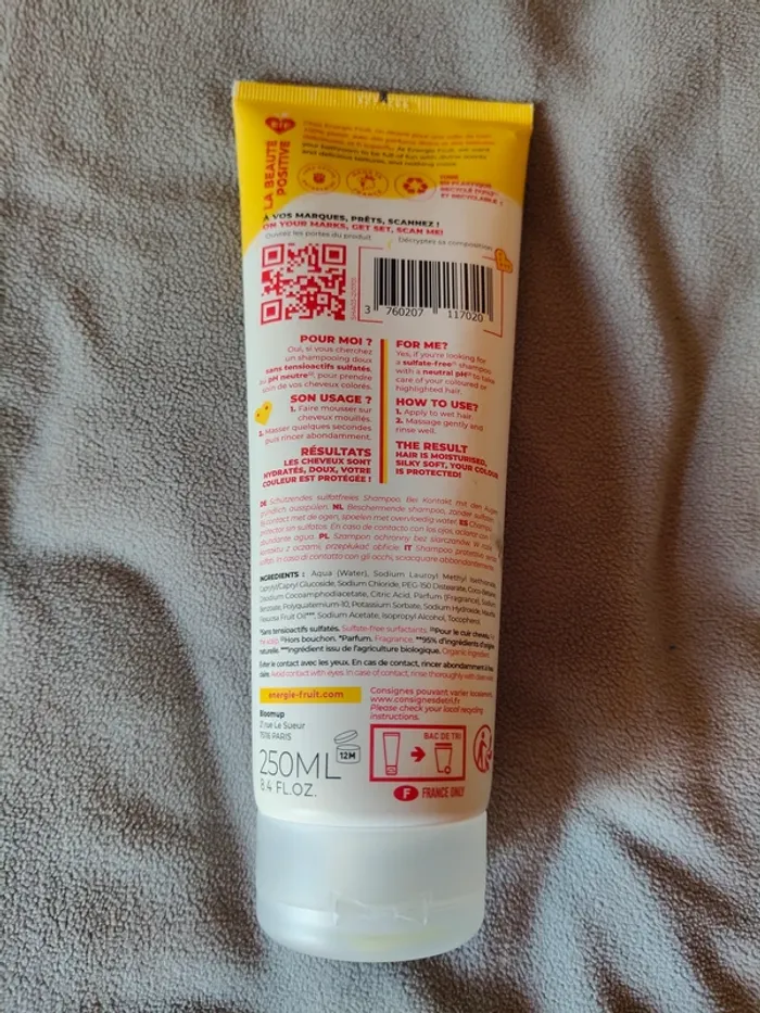 Shampooing protecteur pour cheveux colorés et méchés Energie fruit - photo numéro 2
