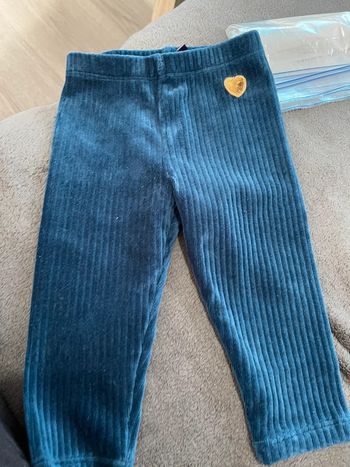 Pantalon velours bleu