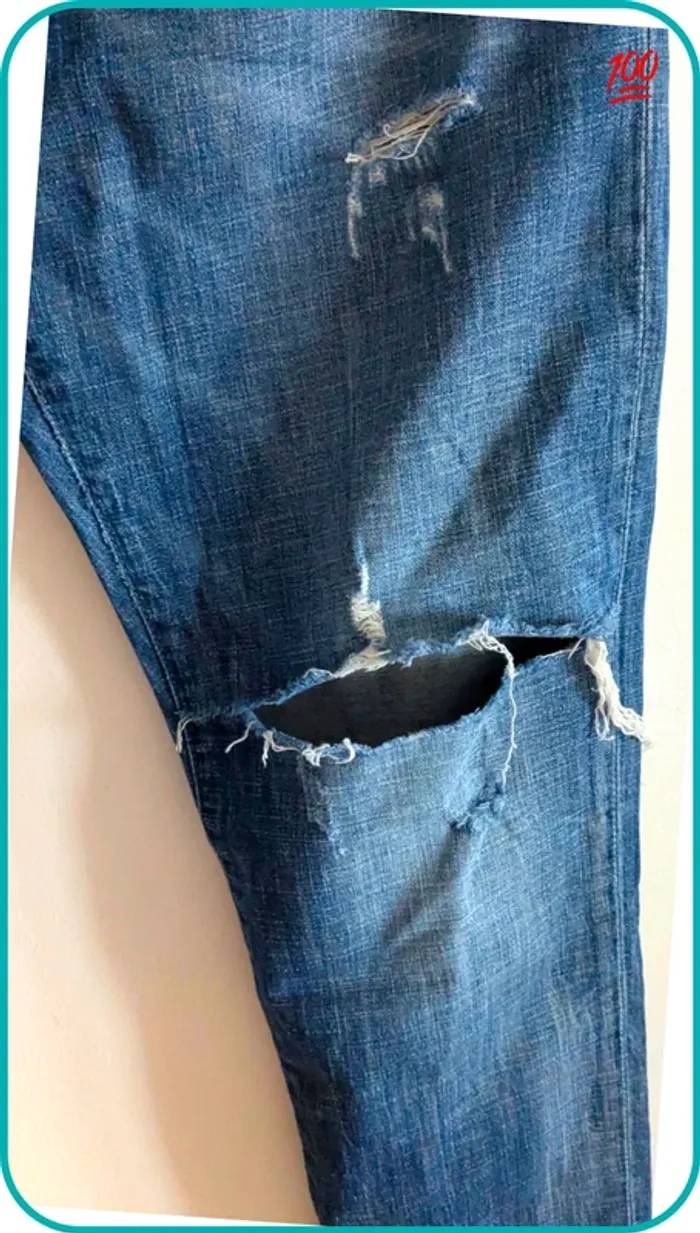 Jeans destroy Diesel Sleenker homme 46 - photo numéro 5