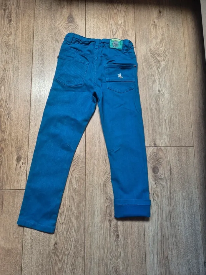 Pantalon jeans "sergent major" bleu 5 ans - photo numéro 4